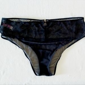 NWT Adore Me Black Nylon Panty, size 2X